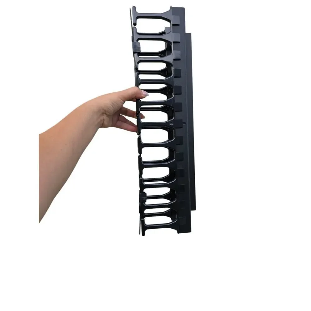 Open Box Panduit WMP1E‎ Horizontal Cable Manager, Black, 2 RU, Black